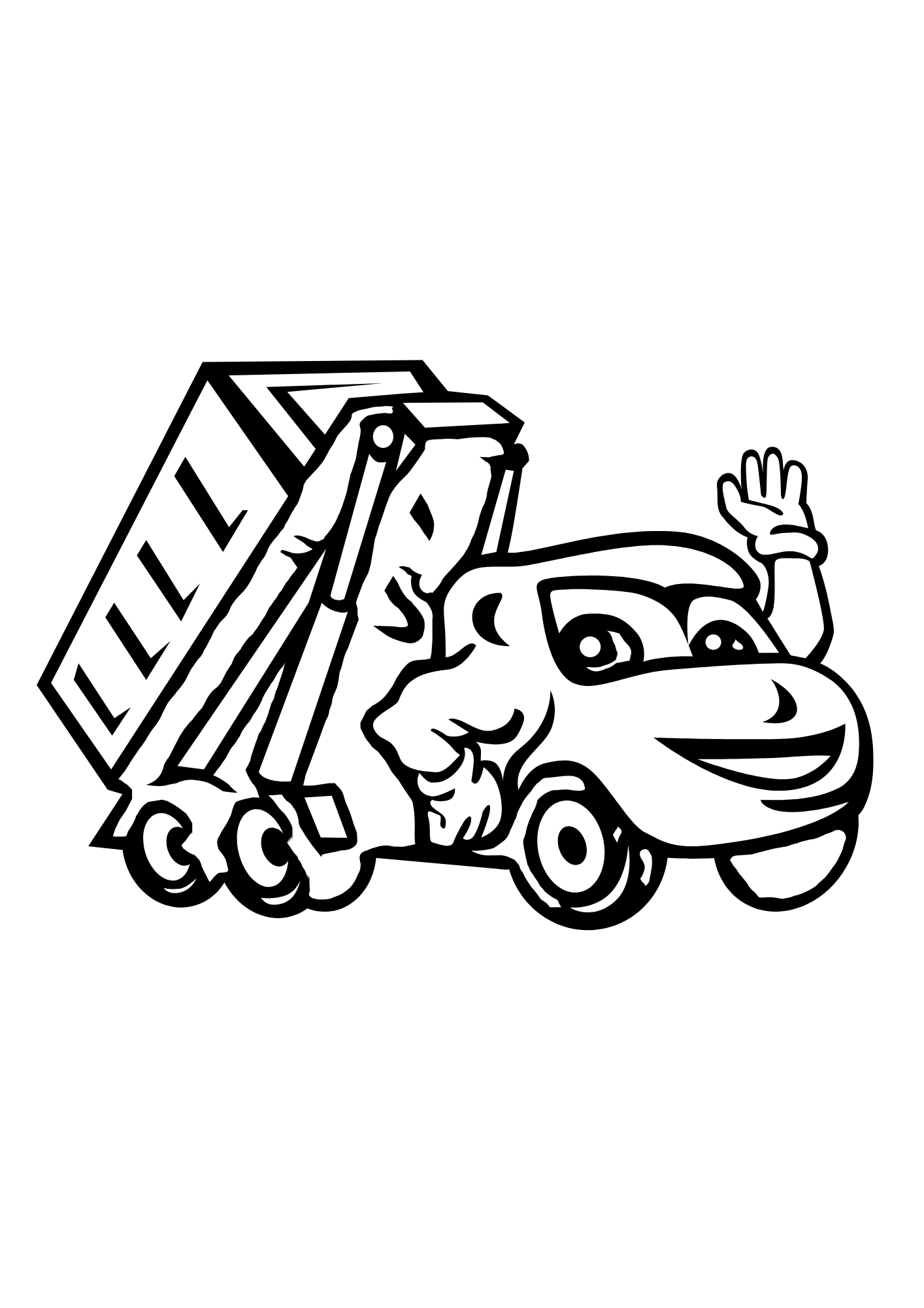 Truck Drawing Coloring Pages