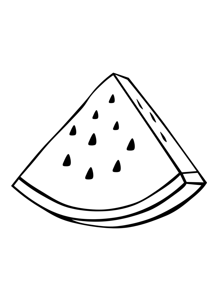 Watermelons Drawing Coloring Pages