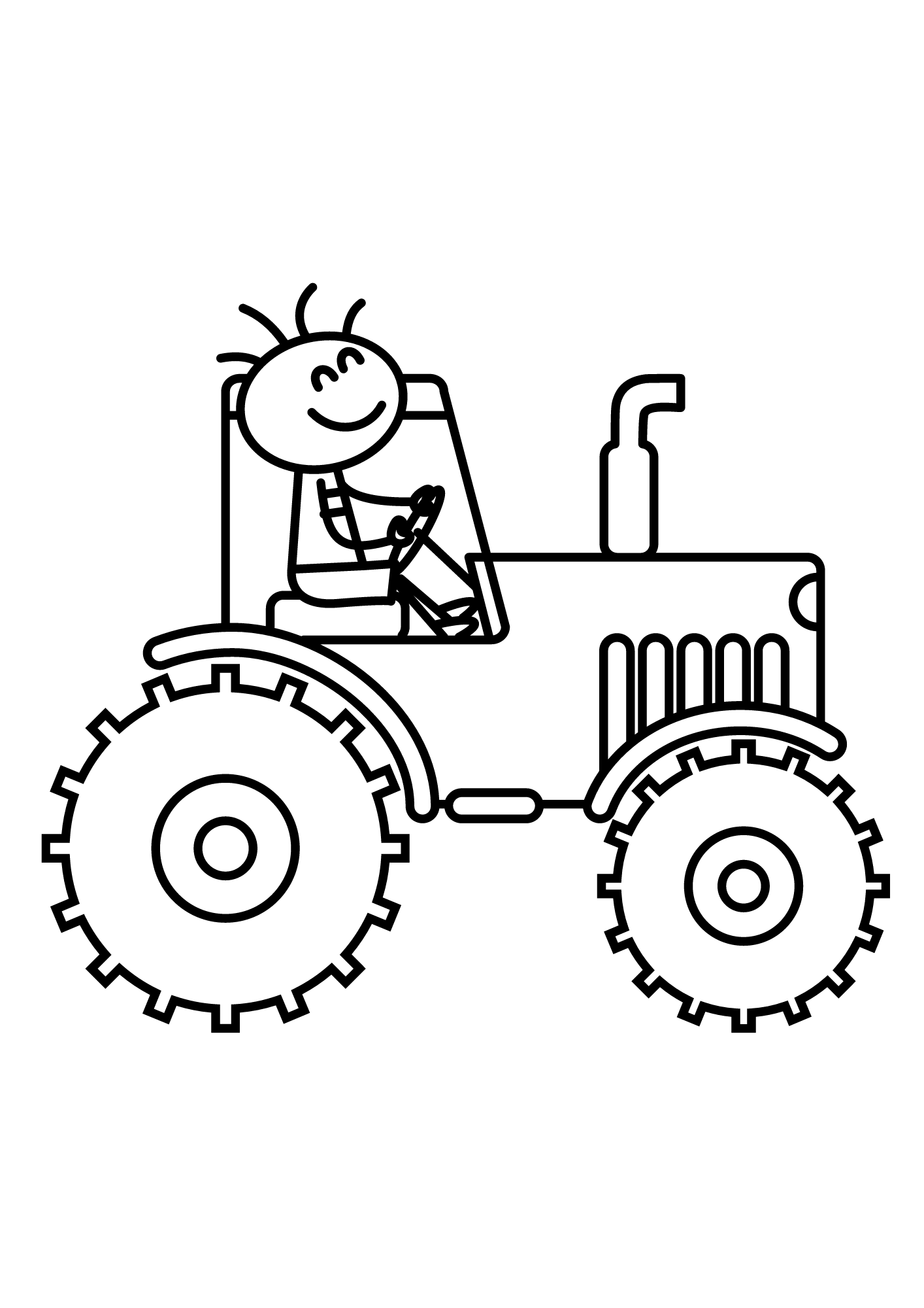 Big Tractor Coloring Pages