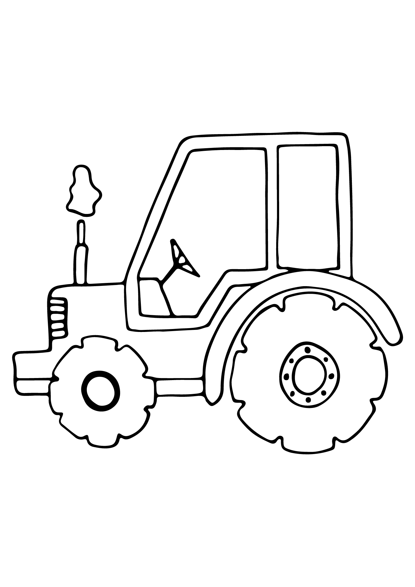 Free Tractor Coloring Pages