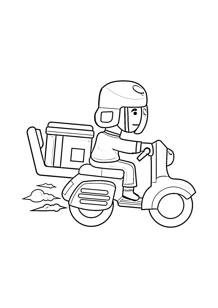 Motorcycle Bike Coloring Pages