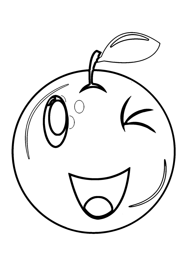 Sweet Oranges Image Coloring Pages
