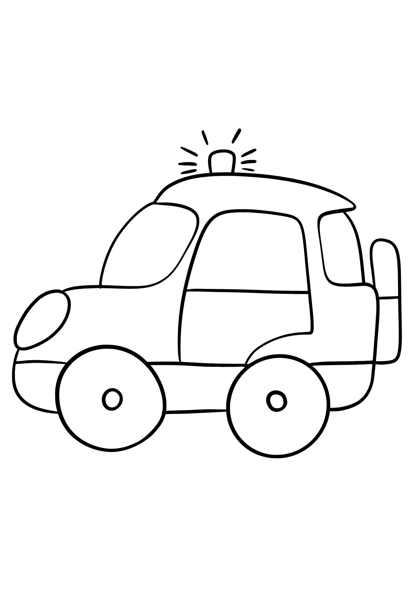 Image Of Police car Coloring Pages