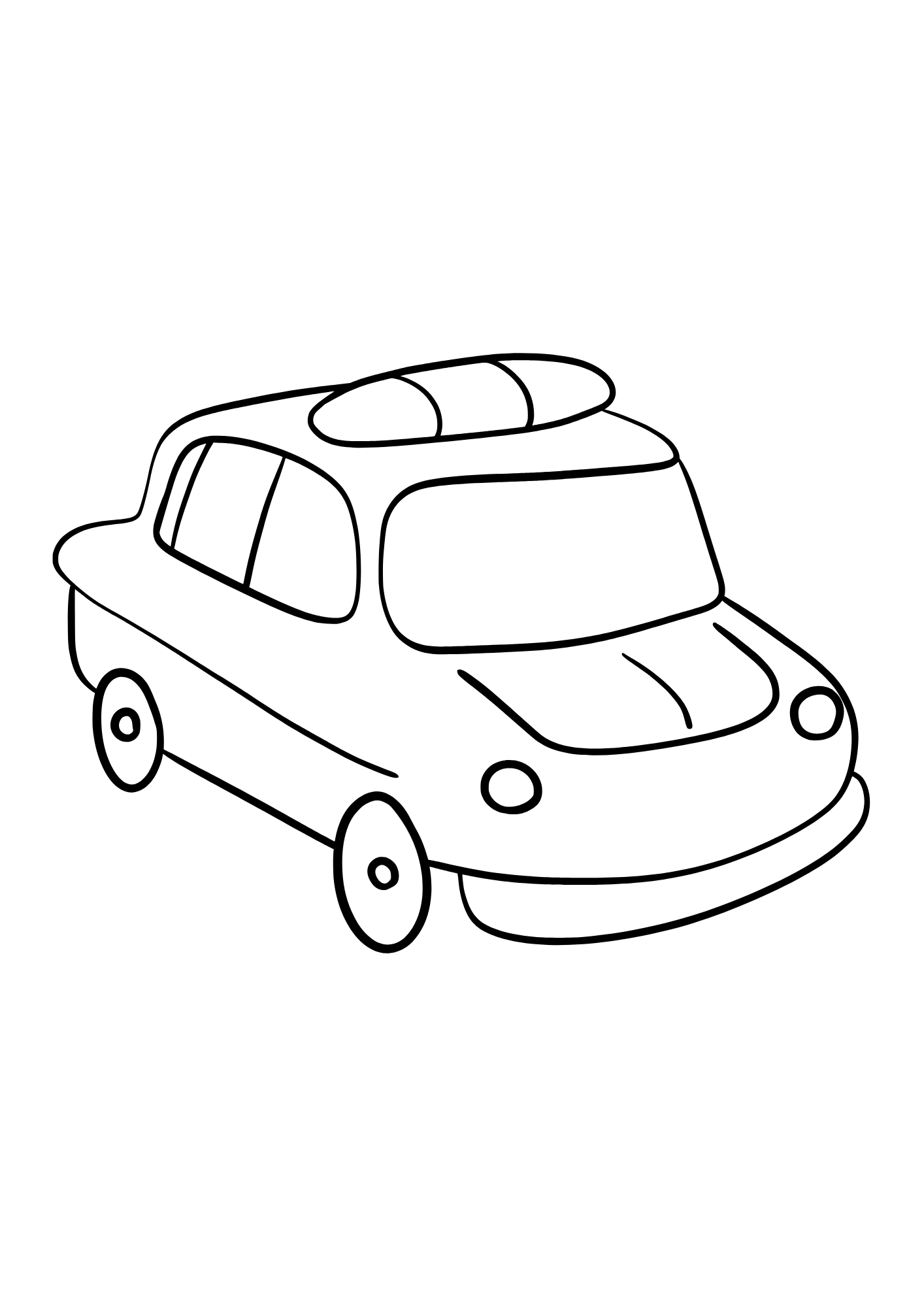 Police Car For Kids Image Coloring Pages