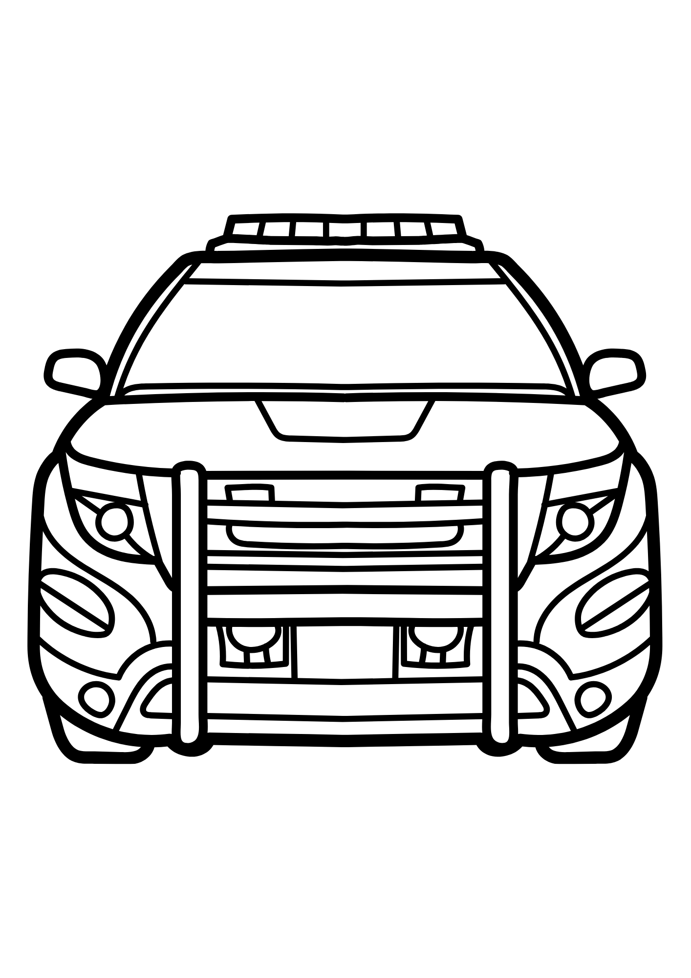 Police Car Image Coloring Pages